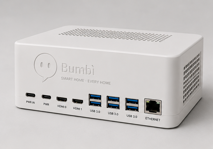 Hub Bumbì frontale — Raspberry Pi 5 preconfigurato